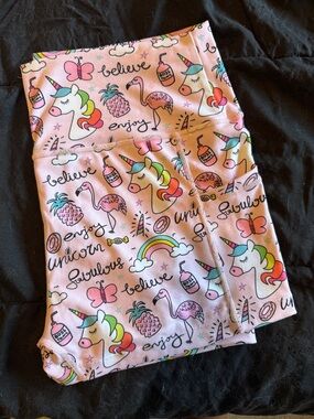 Constantly Varied Gear Pink Unicorn Athletic Shorts 2.5”